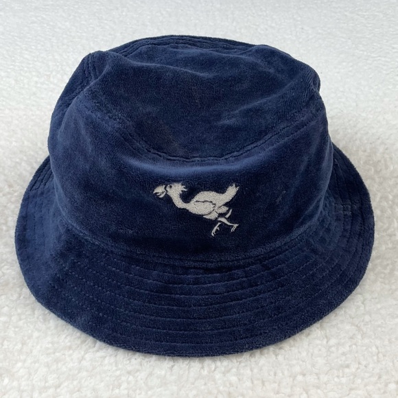 RUSSELL ATHLETIC • Navy Blue Terrorbird Media Terry Cloth Bucket Hat - Picture 1 of 16
